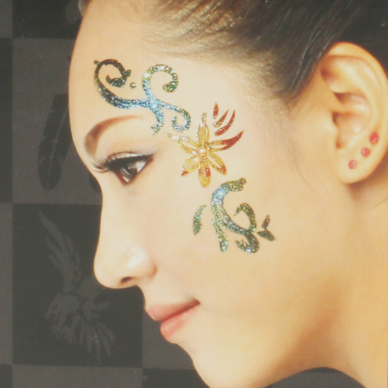 1 Set Party Fun Temporary Fashion Glitter Shimmer Tattoo Body Art Design Kit