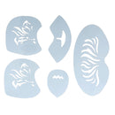 1 Set Face Painting Body Art Stencil Template for Festival DIY Makeup Tiger/Lion Face