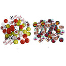 50 Pieces 20 mm 2-hole Cartoon Wooden Buttons Flatback Sewing Craft/Scrapbooking Mixed Color