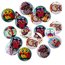 50 Pieces 20 mm Vintage Shabby Chic Cartoon Wooden Buttons Flatback Sewing Craft