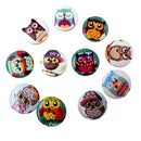 50 Pieces 20 mm Vintage Shabby Chic Cartoon Wooden Buttons Flatback Sewing Craft