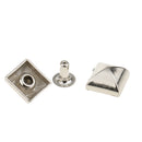 50 Pieces DIY Metal Leather Craft Repairs Studs Punk Spike Decoration Silver