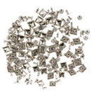 50 Pieces DIY Metal Leather Craft Repairs Studs Punk Spike Decoration Silver