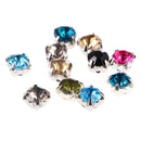 200Pieces Sew on Diamante Rhinestone Crystal Mixed Color 0.24