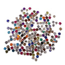 200Pieces Sew on Diamante Rhinestone Crystal Mixed Color 0.24