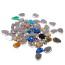 50 Pieces 13x18mm Water Drop Acrylic Crystal Pointback Superior Acrylic Beads for DIY Craft