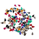 100 Pieces 8*13mm Water Drop Acrylic Rhinestone Button Multi-color for DIY Craft