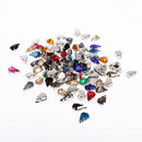 100 Pieces 8*13mm Water Drop Acrylic Rhinestone Button Multi-color for DIY Craft