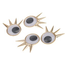 10 Pieces Alloy Single Eye Shape Flatback Embellishment Crafts Accessory DIY