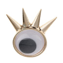 10 Pieces Alloy Single Eye Shape Flatback Embellishment Crafts Accessory DIY