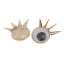 10 Pieces Alloy Single Eye Shape Flatback Embellishment Crafts Accessory DIY