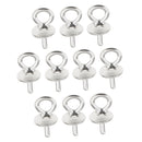10pcs 925 Sterling Silver Pearl Bail Eye Pin Pendants For Jewelry Findings