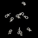 10pcs 925 Sterling Silver Pearl Bail Eye Pin Pendants For Jewelry Findings