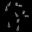 10pcs 925 Sterling Silver Pearl Bail Eye Pin Pendants For Jewelry Findings