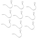 10pcs 925 Sterling Silver Ear Wire Earwire Ball French Hook Findings 14x13mm