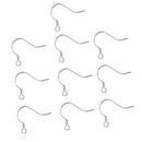 10pcs 925 Sterling Silver Ear Wire Earwire Ball French Hook Findings 14x13mm