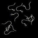 10pcs 925 Sterling Silver Ear Wire Earwire Ball French Hook Findings 14x13mm