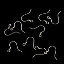 10pcs 925 Sterling Silver Ear Wire Earwire Ball French Hook Findings 14x13mm