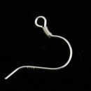 10pcs 925 Sterling Silver Ear Wire Earwire Ball French Hook Findings 14x13mm