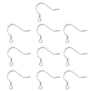10pcs 925 Sterling Silver Ear Wire Earwire Ball French Hook Findings 14x13mm