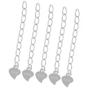5 Piece 925 Sterling Silver Extender Chain for Jewelry Making Findings 3.5cm