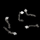 5 Piece 925 Sterling Silver Extender Chain for Jewelry Making Findings 3.5cm