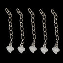 5 Piece 925 Sterling Silver Extender Chain for Jewelry Making Findings 3.5cm