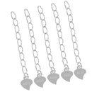 5 Piece 925 Sterling Silver Extender Chain for Jewelry Making Findings 3.5cm