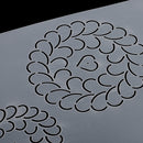 Plastic Quilting Quilt Stencil Painting Craft Template Sewing Tool 45x20cm