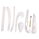 7 Pieces/Set Tailor Drawing Comma Line Straight Cutting French Curve Ruler Sewing Clothing Ruler