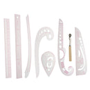 7 Pieces/Set Drawing Sewing Comma French Curve Ruler Measure Dressmaking Tailor Ruler Tools