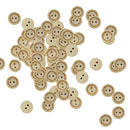 100 Pieces 2 Holes Round Wood Sewing Buttons with Handmade Love Heart Embellishments and Crafts 15 mm