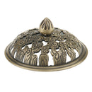 Home Furniture Decoration Accessory Antique Hollow Alloy Flower Design Charms Incense Burner Cover Censer Lid Bronze 5