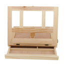 Artist Wood Tabletop Portable Painting Table Desk Box Easel with Storage Drawer
