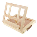 Artist Wood Tabletop Portable Painting Table Desk Box Easel with Storage Drawer