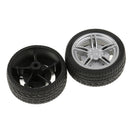 2 Pieces Simulation Rubber Wheel Tire Wheel Toy Model DIY RC Spare Parts 40mm