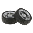 2 Pieces Simulation Rubber Wheel Tire Wheel Toy Model DIY RC Spare Parts 40mm