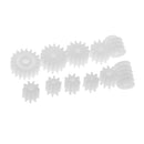 11 Pieces/set Plastic Gears Worm for Kids Toys RC Car Toy Models Part Repair Accessories