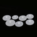 19 Pieces/set White Plastic Assorted Gears Gear Kits for DIY Robot RC Car Toys Model Accessories