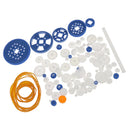 90 Pieces/Set Plastic Gears Rack Pulley Belt Worm Car Toy Models RC Part Accessories