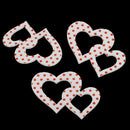 15 Pieces Red Dots Wooden Crafts Scrapbooking Cards Embellishments Wedding Favor Charms 3cm