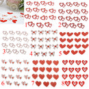 15 Pieces Red Dots Wooden Crafts Scrapbooking Cards Embellishments Wedding Favor Charms 3cm