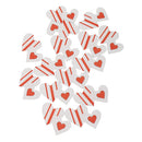 15 Pieces Wooden Embellishments Scrapbooking DIY Crafts 3cm White Double Love