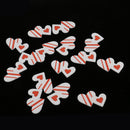 15 Pieces Wooden Embellishments Scrapbooking DIY Crafts 3cm White Double Love