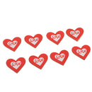 15 Pieces Wooden 'Love' Embellishments for Weddings Scrapbooking Decorating or Crafts 3cm
