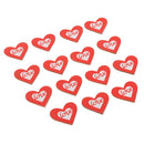 15 Pieces Wooden 'Love' Embellishments for Weddings Scrapbooking Decorating or Crafts 3cm