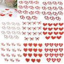 15 Pieces Wooden 'Love' Embellishments for Weddings Scrapbooking Decorating or Crafts 3cm