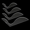 4cm 5cm 6cm 8cm Leather Tool Wallet Acrylic Corner Pattern Board Leather Trim Mould A