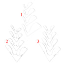 4cm 5cm 6cm 8cm Leather Tool Wallet Acrylic Corner Pattern Board Leather Trim Mould A