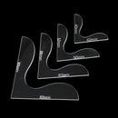 4cm 5cm 6cm 8cm Leather Tool Wallet Acrylic Corner Pattern Board Leather Trim Mould C